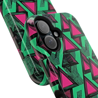 Neon Triangles - iPhone MagSafe