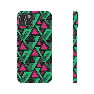 Neon Triangles - iPhone Slim