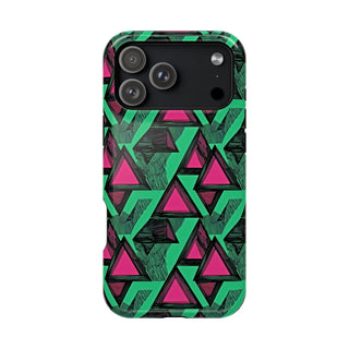 Neon Triangles - iPhone MagSafe