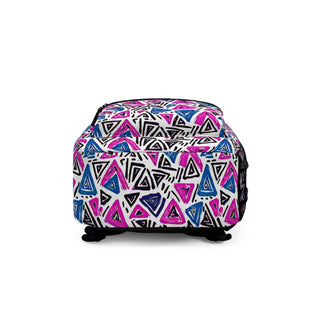 Vivid Triangles - Backpack
