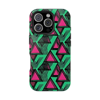 Neon Triangles - iPhone MagSafe