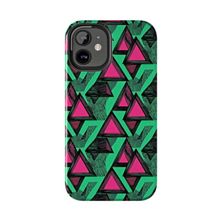 Neon Triangles - iPhone Tough