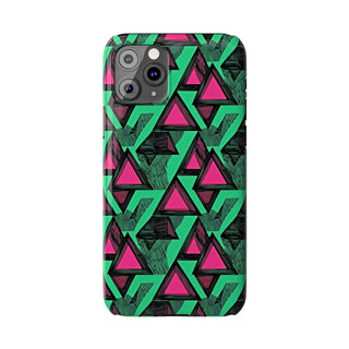 Neon Triangles - iPhone Slim