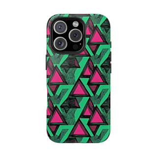 Neon Triangles - iPhone Tough