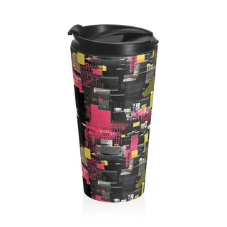 Neon Gridlock - Travel Mug
