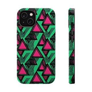 Neon Triangles - iPhone MagSafe