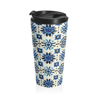 Sapphire Petals - Travel Mug