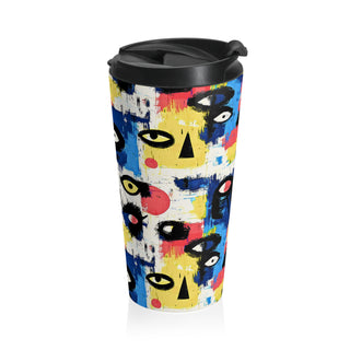 Abstract Gaze - Travel Mug