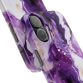 Purple Marbled - iPhone Slim