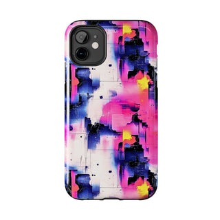 Neon Grid - iPhone Tough