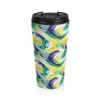 Pixel Waves - Travel Mug