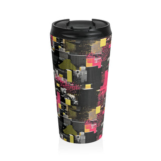 Neon Gridlock - Travel Mug