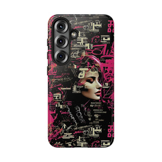 Neon-Lit Silhouette - Galaxy Tough