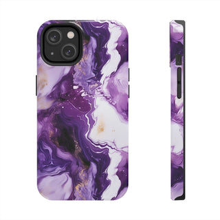 Purple Marbled - iPhone Tough