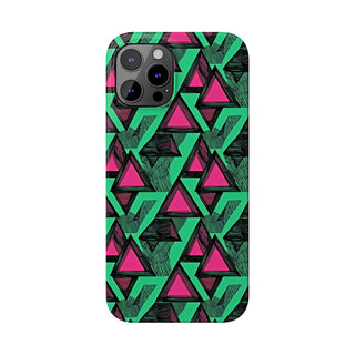 Neon Triangles - iPhone Slim