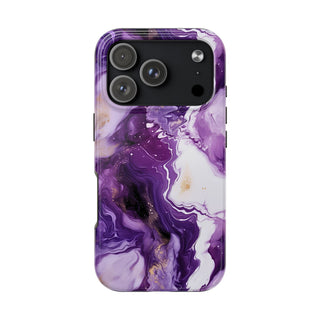 Purple Marbled - iPhone Tough
