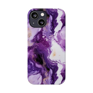 Purple Marbled - iPhone Slim