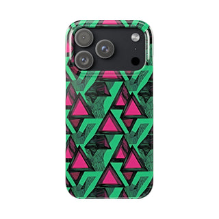 Neon Triangles - iPhone Slim
