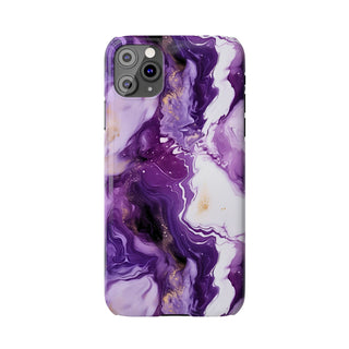 Purple Marbled - iPhone Slim