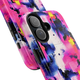 Neon Grid - iPhone Tough