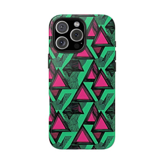 Neon Triangles - iPhone Tough