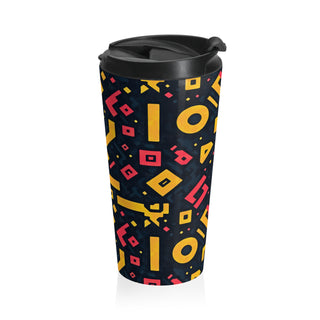 Neon Glyphs - Travel Mug