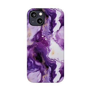 Purple Marbled - iPhone Slim