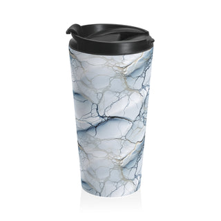 Silvery Blue Network - Travel Mug
