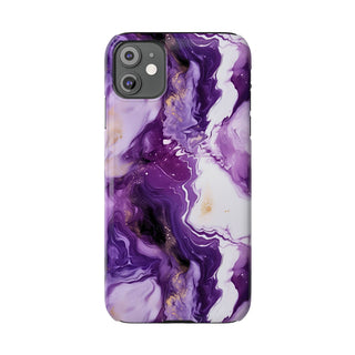 Purple Marbled - iPhone Slim