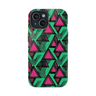 Neon Triangles - iPhone MagSafe