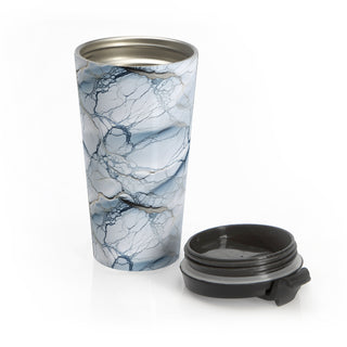 Silvery Blue Network - Travel Mug