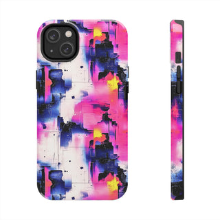 Neon Grid - iPhone Tough