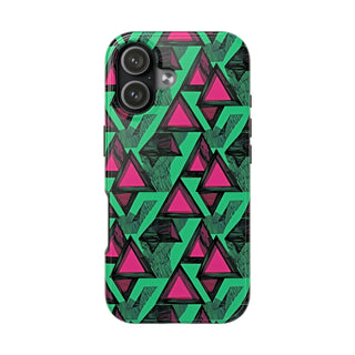 Neon Triangles - iPhone Tough