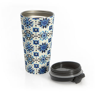 Sapphire Petals - Travel Mug