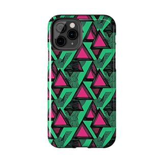 Neon Triangles - iPhone Tough