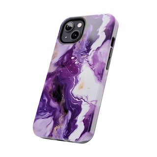 Purple Marbled - iPhone Tough