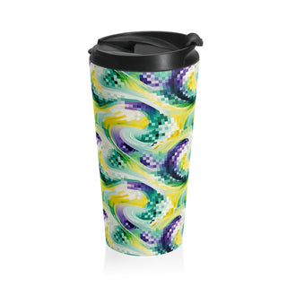 Pixel Waves - Travel Mug