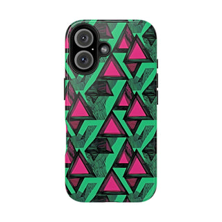 Neon Triangles - iPhone Tough