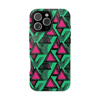 Neon Triangles - iPhone MagSafe