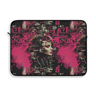 Neon-Lit Silhouette - Laptop Sleeve