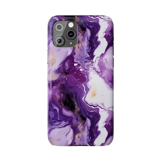 Purple Marbled - iPhone Slim