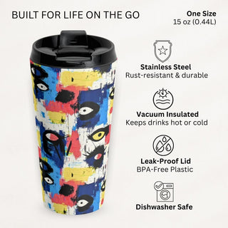 Abstract Gaze - Travel Mug