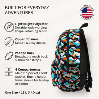 Cyan Crystal - Backpack