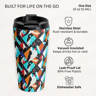 Cyan Crystal - Travel Mug