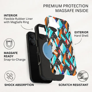 Cyan Crystal - iPhone MagSafe