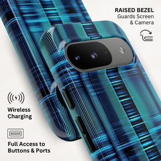 Cyber Striped Symphony - Pixel Tough