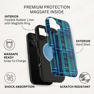 Cyber Striped Symphony - iPhone MagSafe