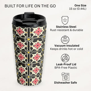 Floral Crest - Travel Mug