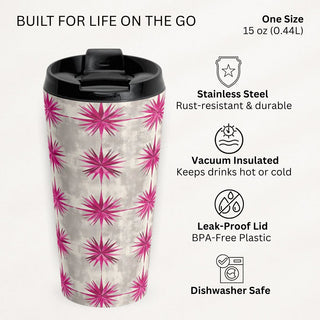 Fuchsia Burst - Travel Mug