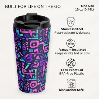 Geometric Pulse - Travel Mug